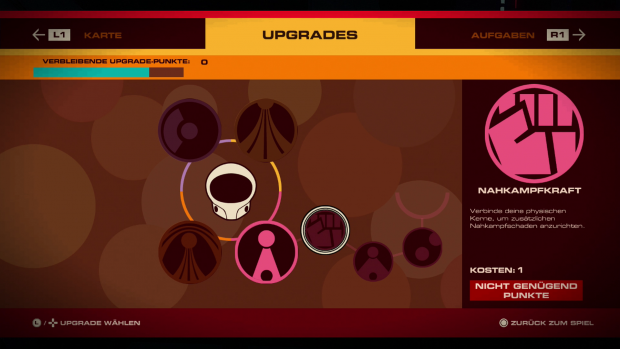Nach und nach kann "Köpfchen" seine Fähigkeiten steigern. (Screenshot: Golem.de)